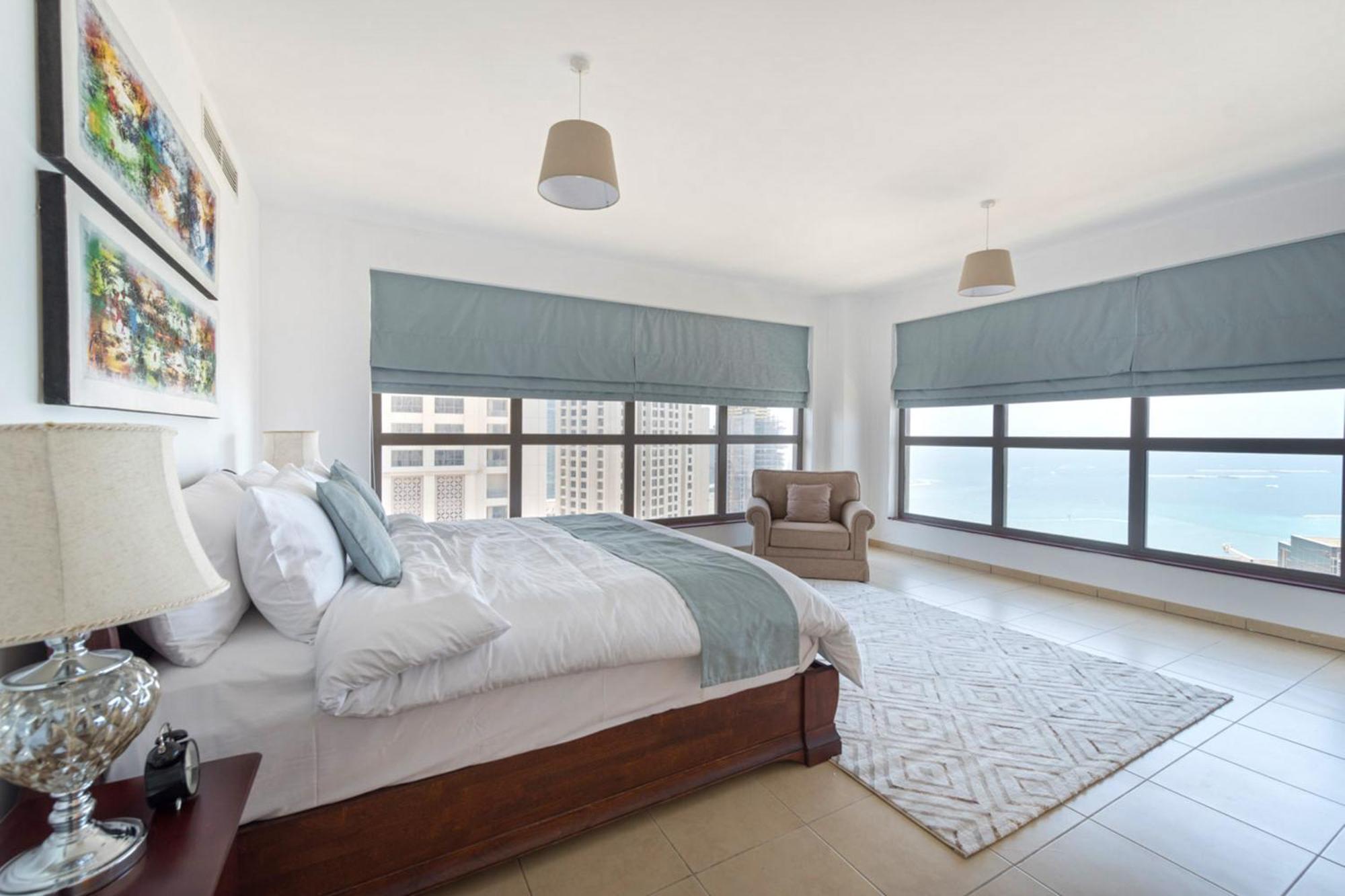 Stunning Marina & Sea View 4 Bedroom Apartment, Murjan 6 Jumeriah Beach Dubai Exteriör bild